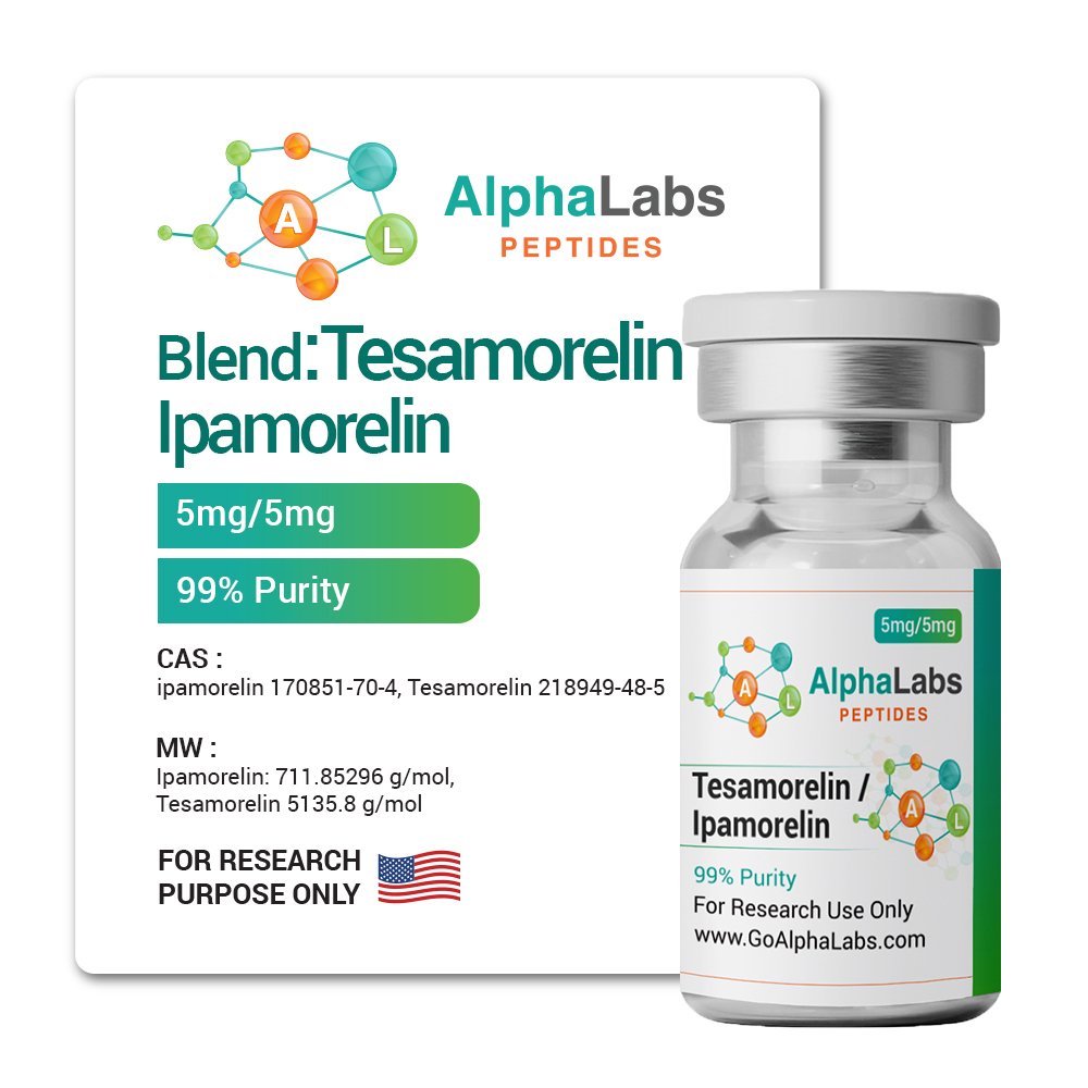 BLEND: Tesamorelin (5mg) + Ipamorelin (5mg) - Image 2
